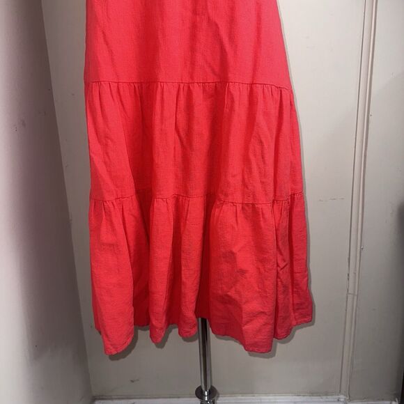 NEW NICOLE MILLER Red One Shoulder Fit N Flare Dress Women’s Size Small NEW - Picture 4 of 11